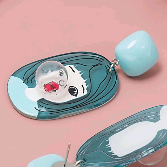 Bubble Girl Earrings - Picture 3 of 3